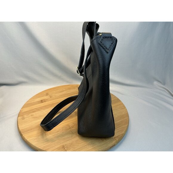 Portland Leather Goods Naomi Small Black Shoulder Bag NWOT - Picture 5 of 7